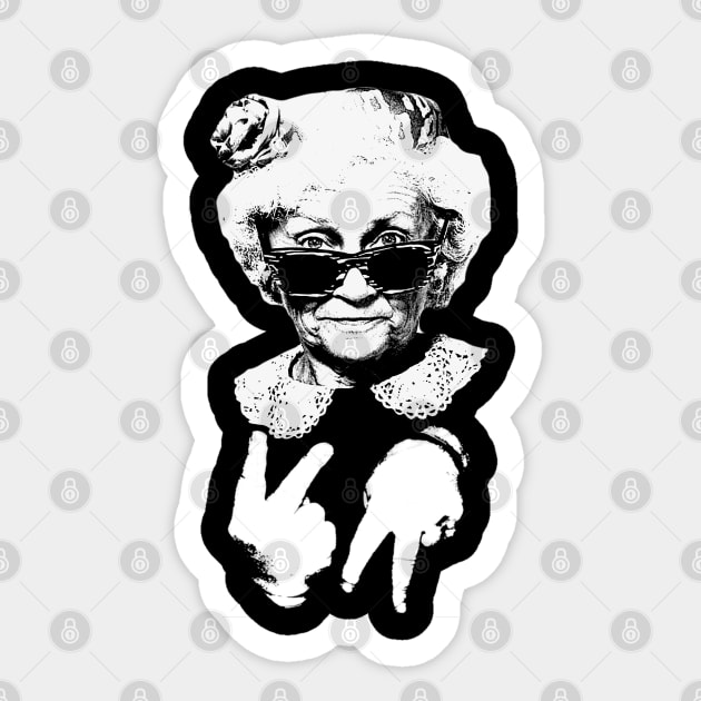 Sophia Petrillo / Violent Arrest Mashup Sticker by darklordpug